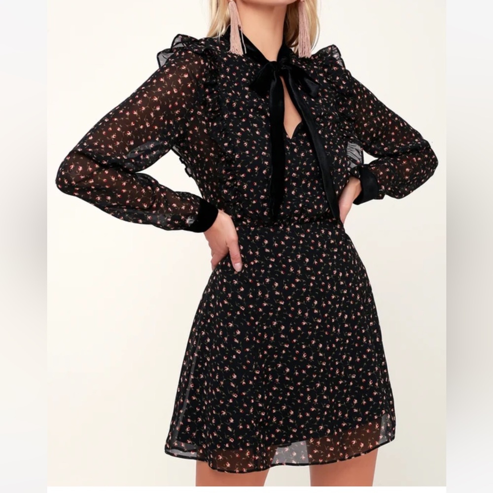 LUSH long sleeve mini dress